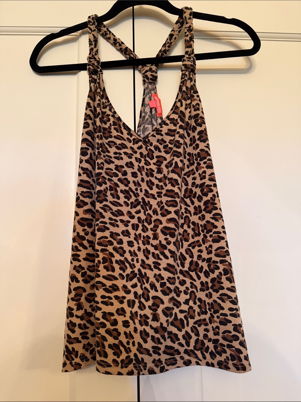 Leopard Print Tank Top in Brown and Black